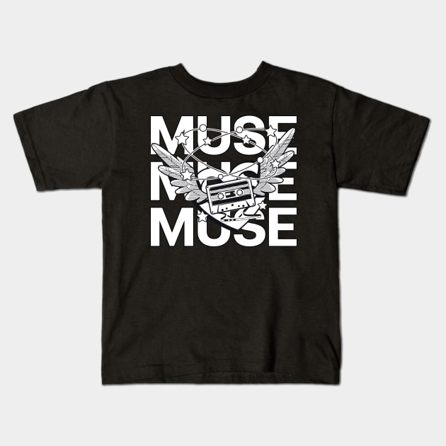 Music recording Muse Kids T-Shirt by NexWave Store